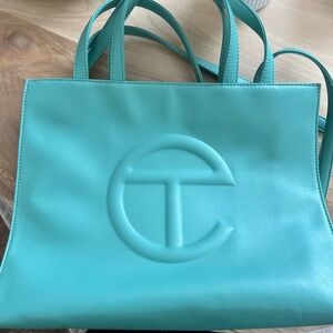 Sage Telfar Medium Shopper Bag